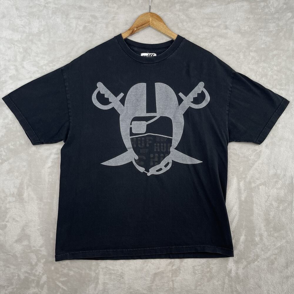 Eriffs 2063 Las Vegas Raiders Y2K T Shirt Men's Large Grunge Streetwear Skater